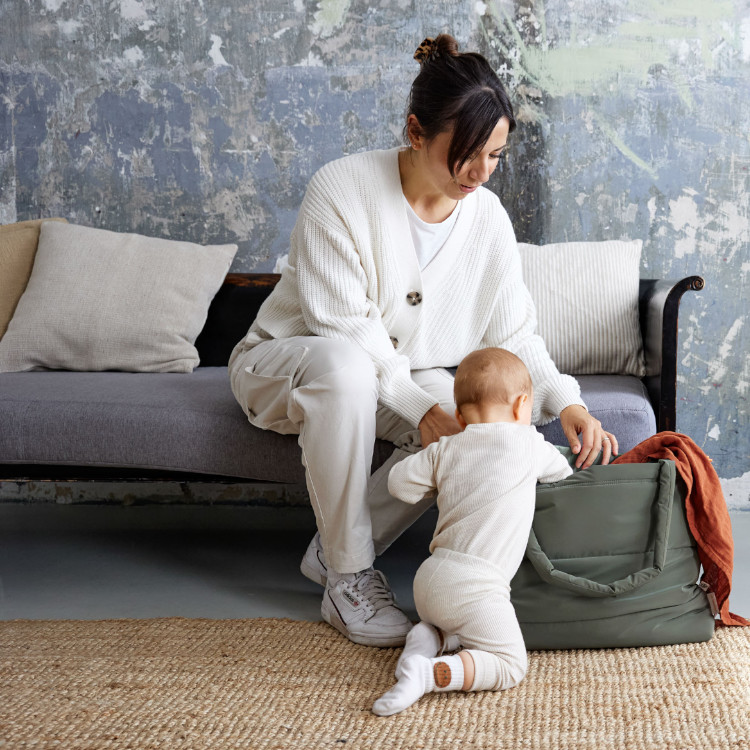 Lässig Wickeltasche Shopper MIX